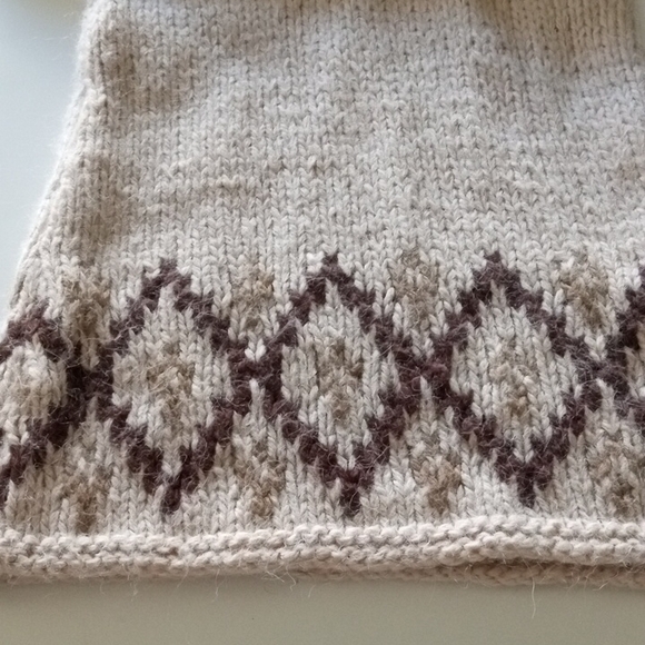 Zara TRF cream and Brown Cap Sleeve V-Neck Sweater Dress Size M - Picture 7 of 8